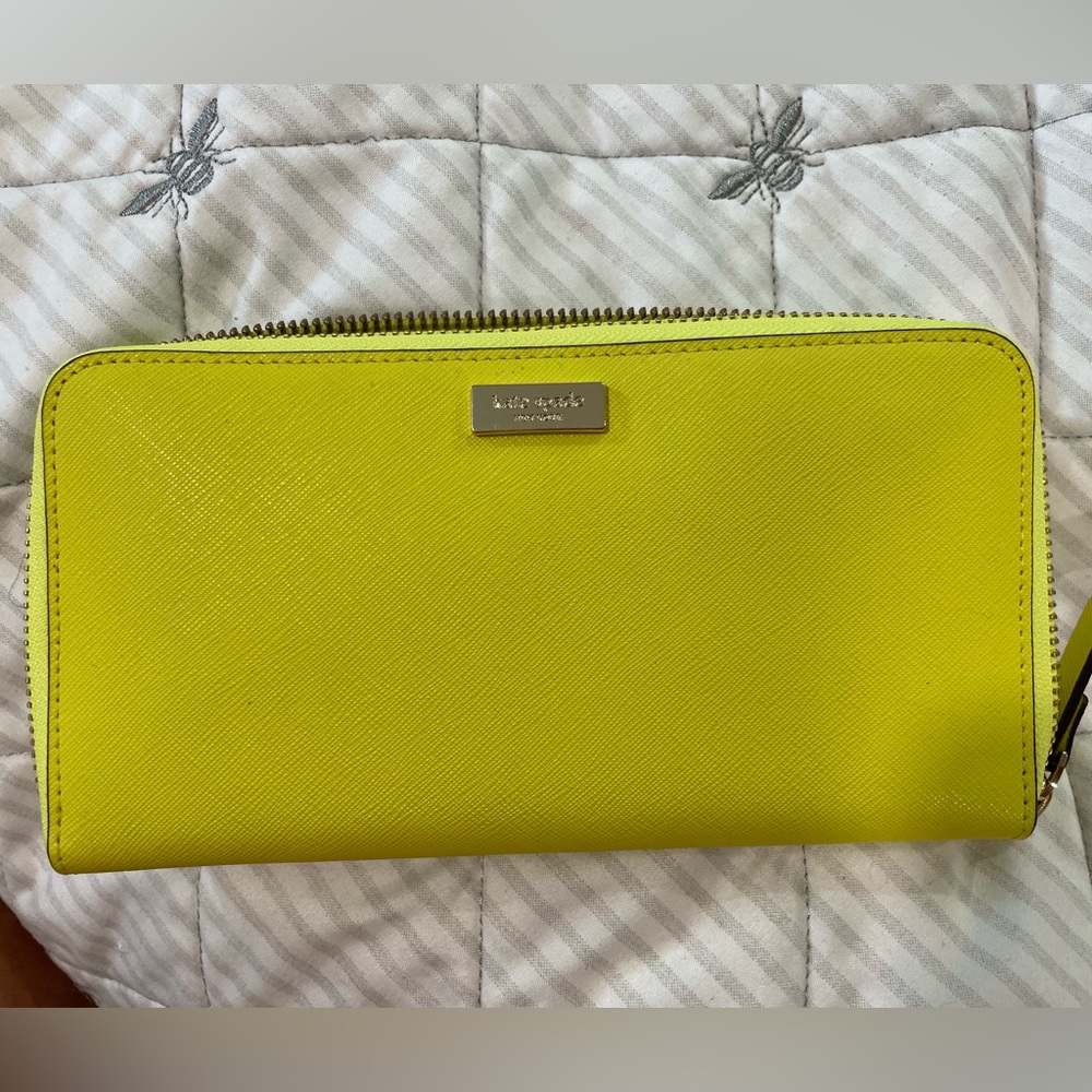 NWT Kate spade yellow  Wallet